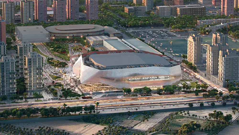 Simulación del proyecto Casal España Arena de València