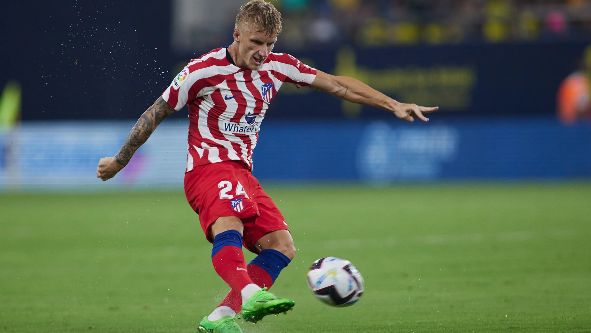 Daniel Wass con el Atlético de Madrid.