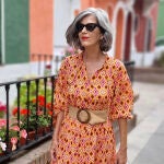 Carmen Gimeno con vestido de Zara.