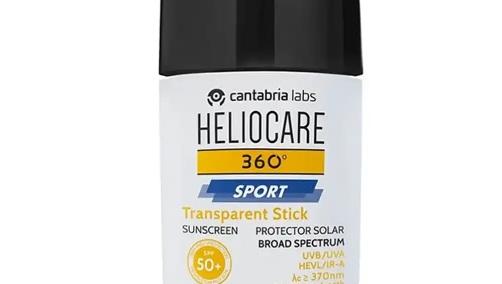 360º Sport Transparent Stick, de Heliocare