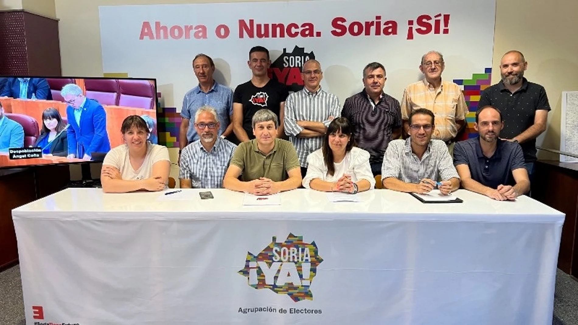 Procuradores y miembros de Soria ¡YA! anuncian su registro como agrupación política SORIA ¡YA! 05/08/2022