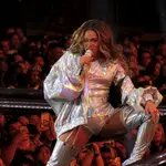 Singers Beyonce performing show for OTR II Tour in Vancouver, Canada.
