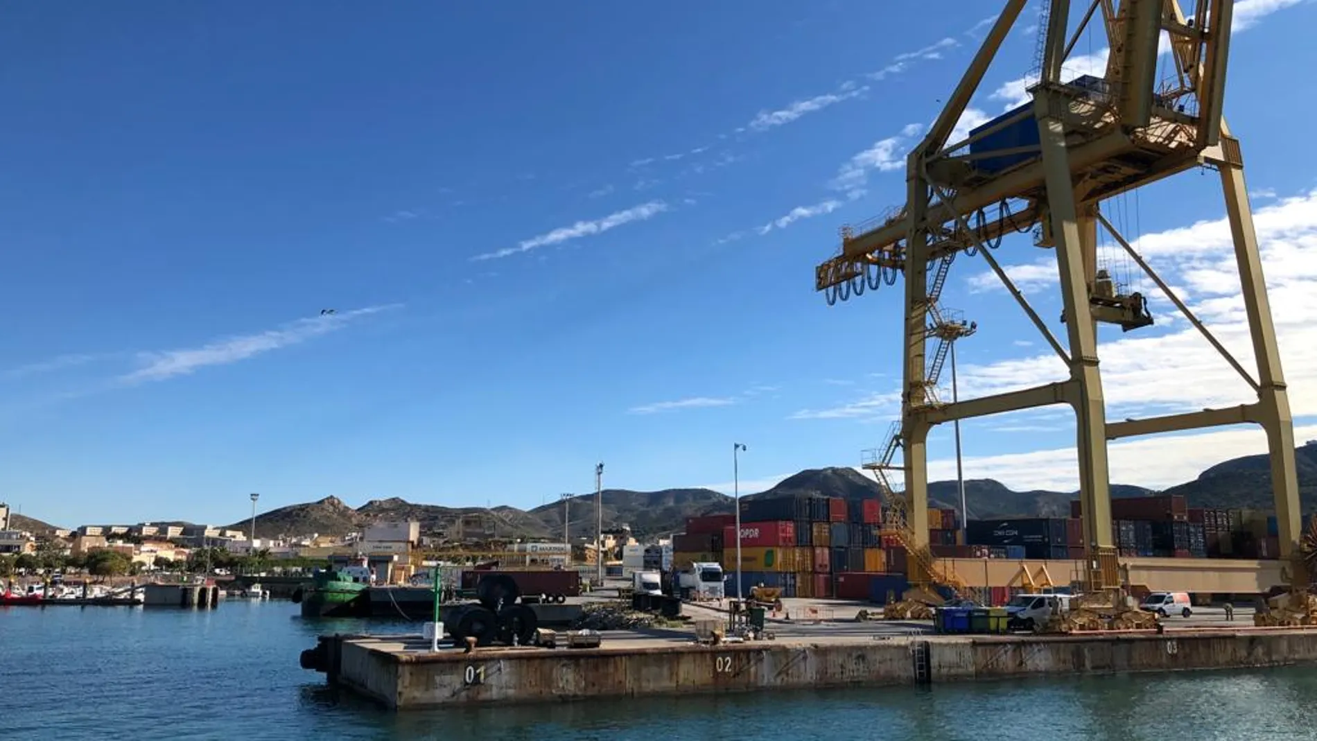 Contenedores en el Puerto de Cartagena