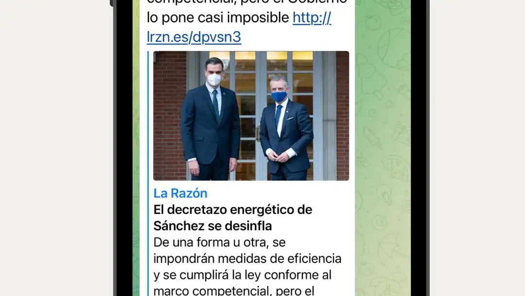 LA RAZÓN está en Telegram