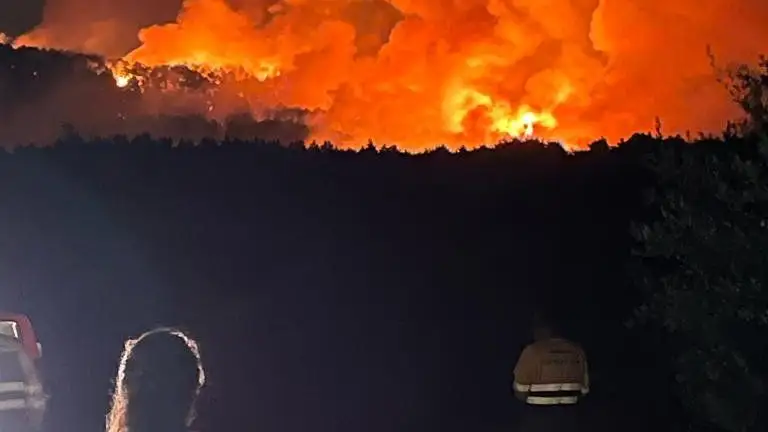 Incendio en Navafría (Segovia)