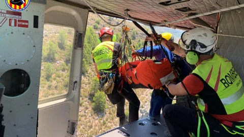 Rescate de un hombre herido
