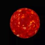 El planeta "proxima centauri" resultó ser la fotografía de un trozo de chorizo