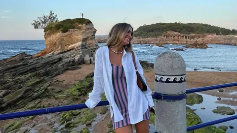 María Pombo disfrutando de las vacaciones.