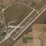 La base aérea de Saki antes de la explosión del martes