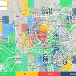 Captura de pantalla sobre la zona de Hoodmaps que refleja Sevilla