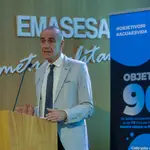 El alcalde de Sevilla, Antonio Muñoz, este miércoles en el acto con Emasesa