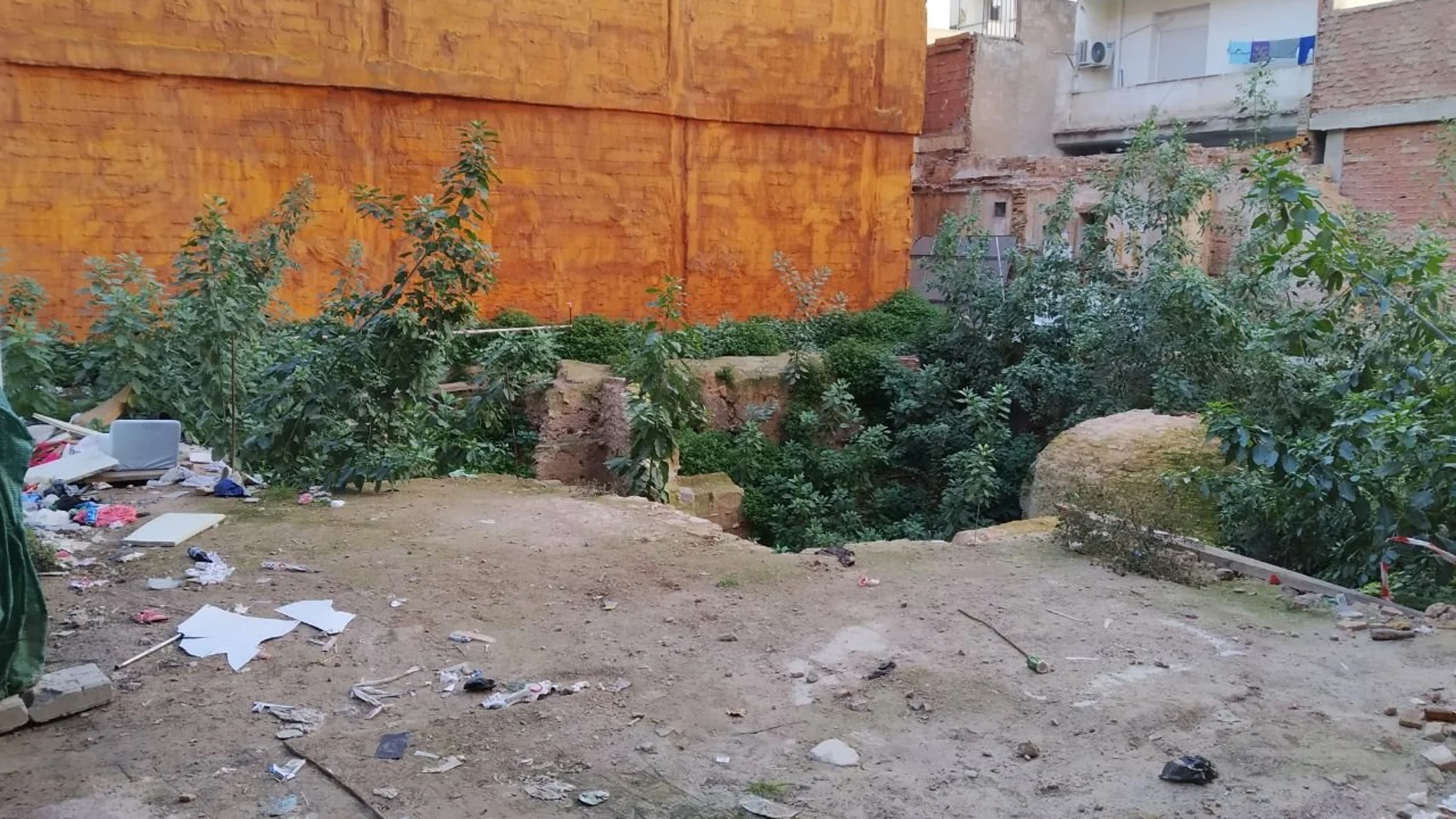 Solar abandonado de Murcia, en una imagen de archivo