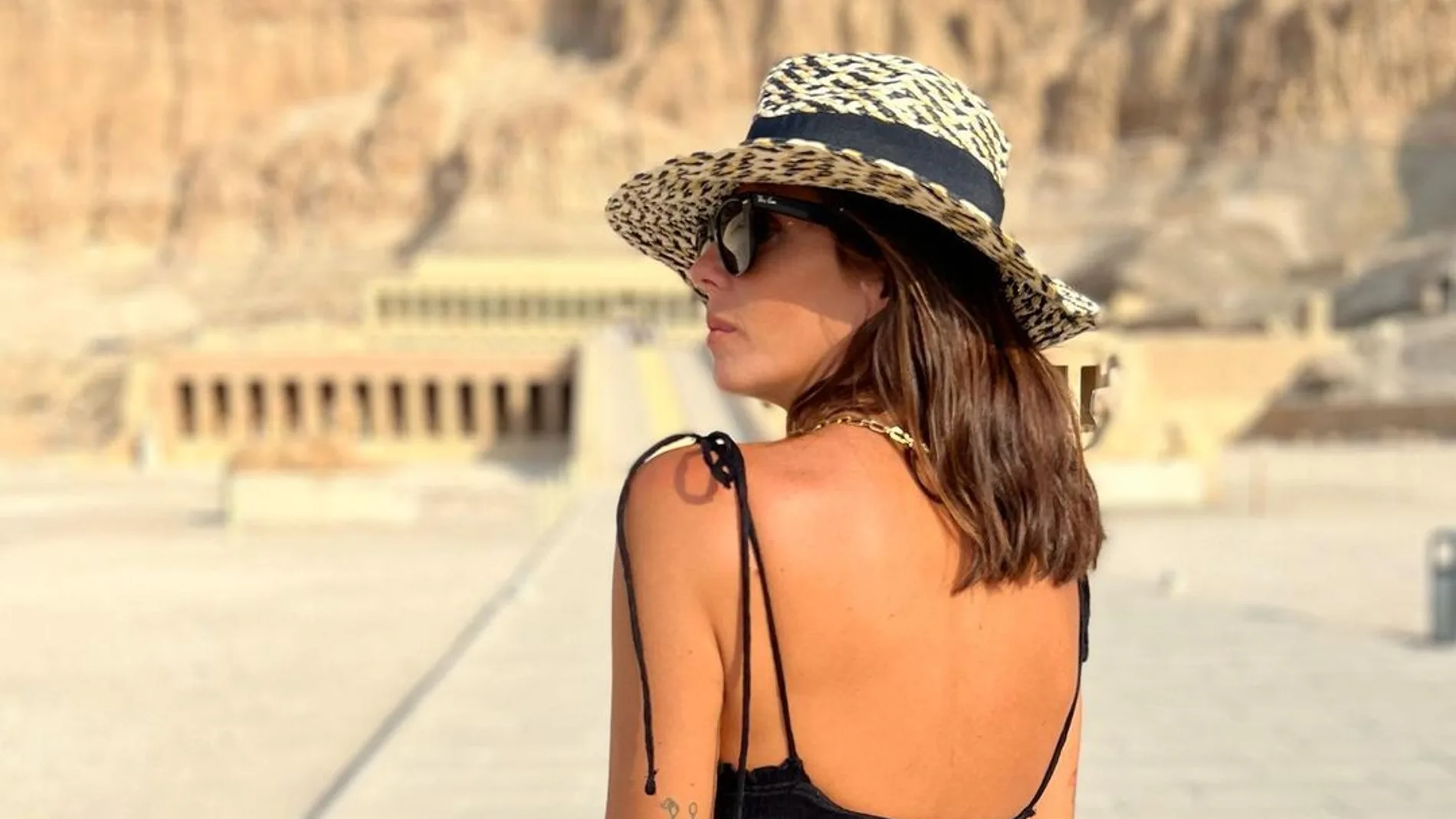 Anabel Pantoja en su viaje a Egipto