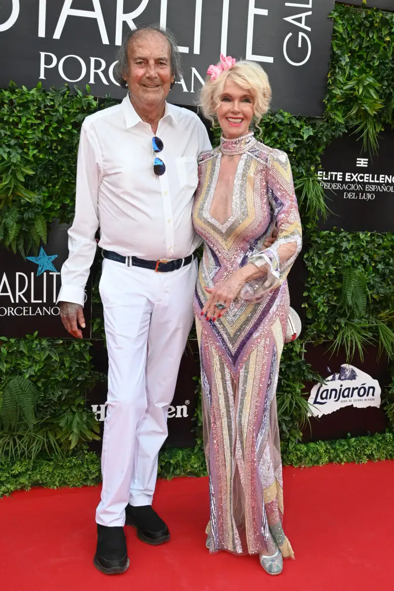 Gunilla von Bismarck y Luis Ortiz at photocall Starlite Festival de Marbella