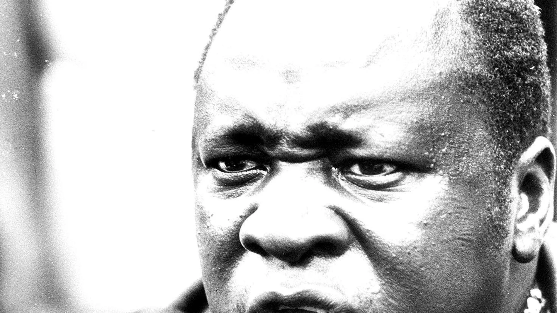 Idi Amin, el sangriento dictador de Uganda, en 1975