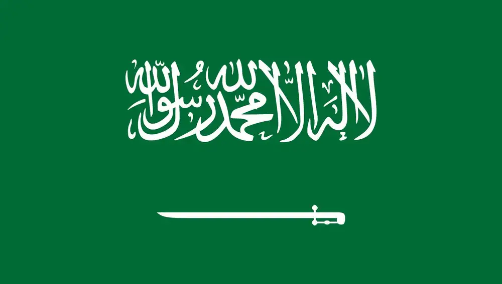 Bandera Arabia Saudita.