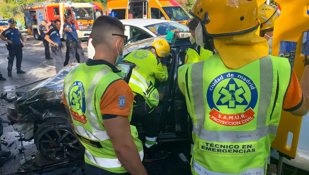 Accidente en Sinesio Delgado (Madrid)