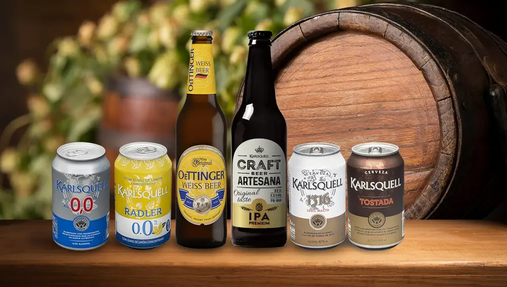 Variedades de cervezas en los supermercados ALDI