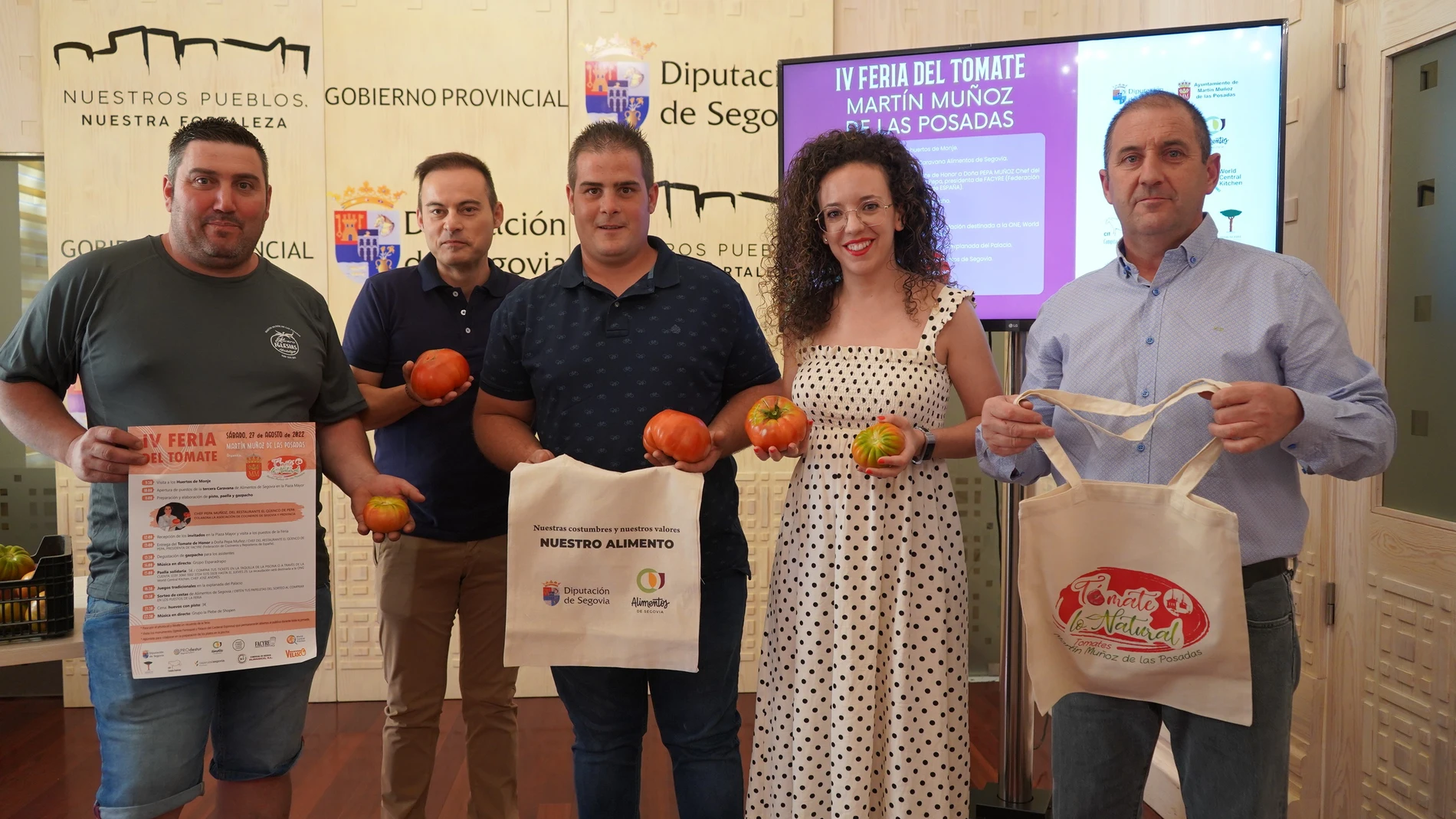 Presentación de la Feria del Tomate en Martín Muñoz de las Posadas