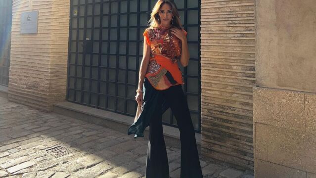 La influencer ha lucido uno de los diseños de la nueva línea de lujo de la firma gallega