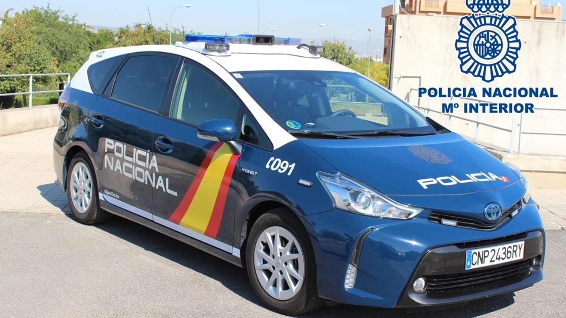 Vehículo de la policía nacional