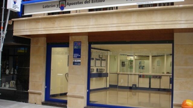 Imagen de una administración de lotería. LOTERÍAS Y APUESTAS DEL ESTADO