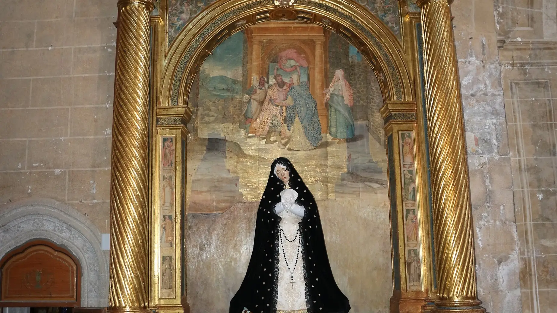 Retablo restaurado en Villacastín