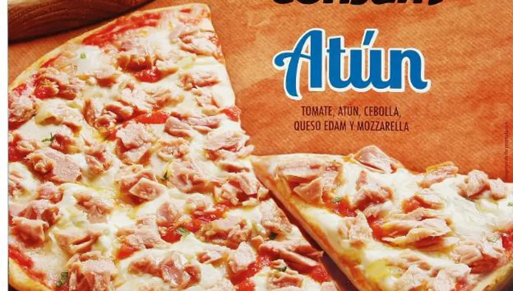 Pizza de atún de la marca Consum
