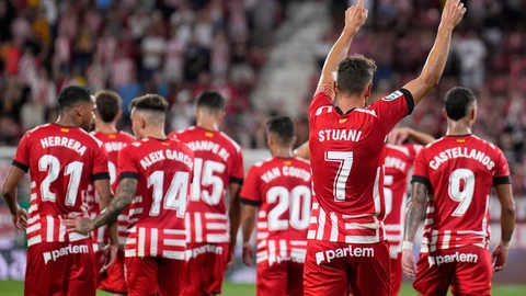 Aleix García con el Girona. EFE/David Borrat