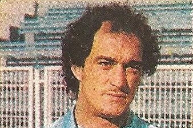 Alberto Martín, en los años 80 con la camiseta del CD Málaga