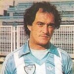 Alberto Martín, en los años 80 con la camiseta del CD Málaga