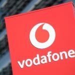 Logo de Vodafone en una de sus dependencias