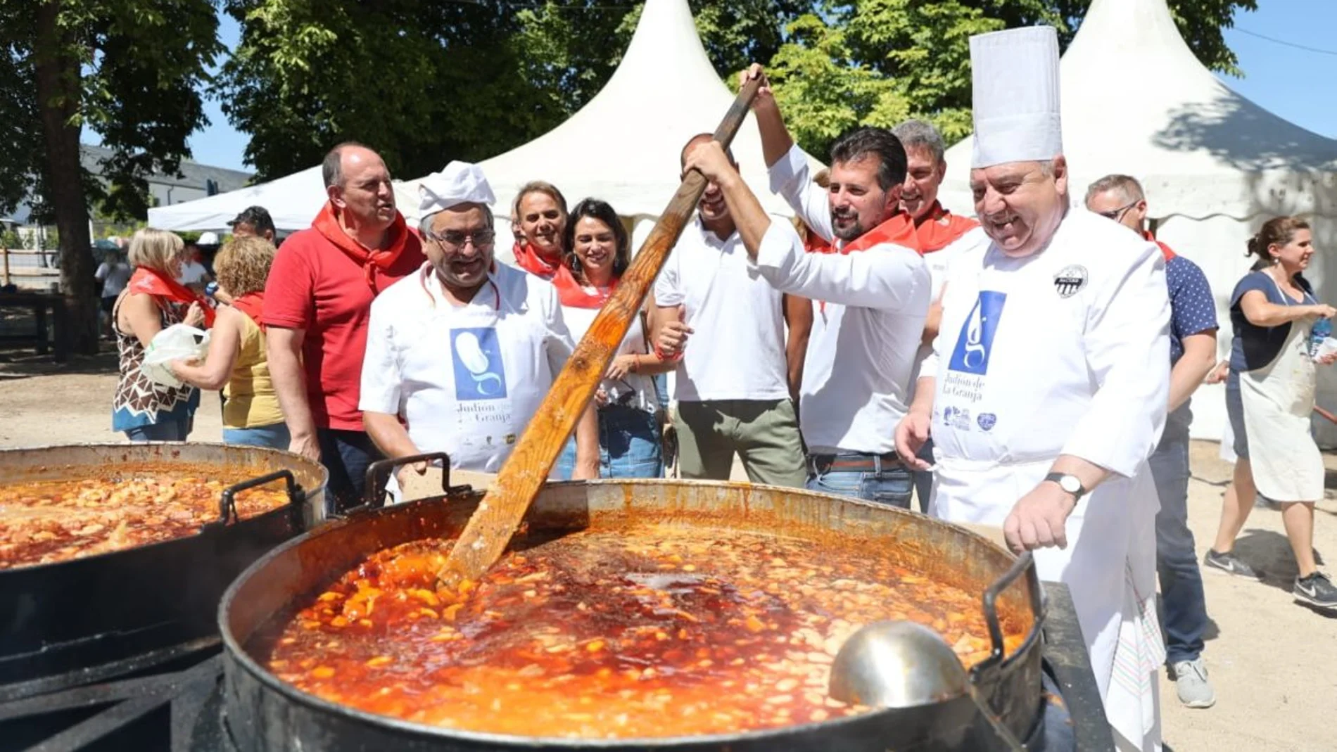 El secretario general del PSOE de Castilla y León, Luis Tudanca, asiste a la Judiada de El Real Sitio de San Ildefonso