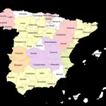 Mapa provincias de España