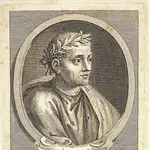 Quintiliano, sobre la inscripción: «Yo soy Quintiliano, el de los doctos escritos»