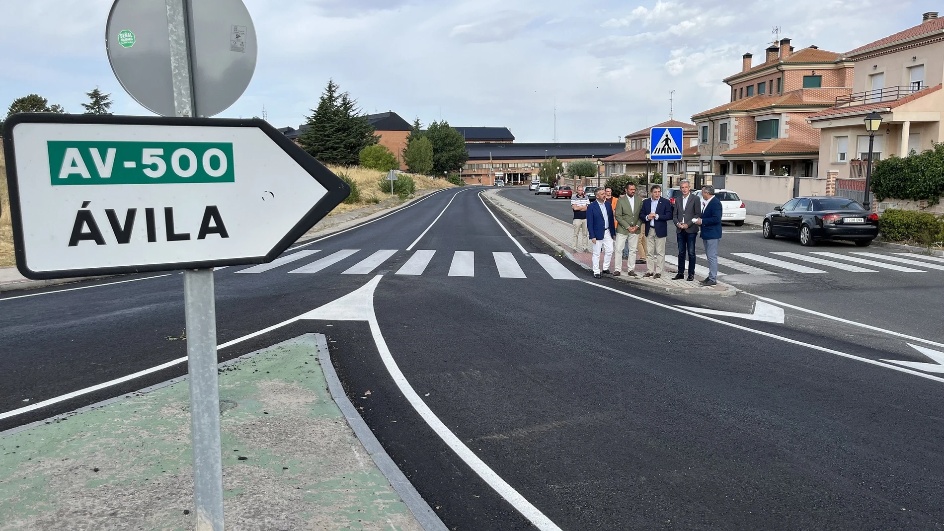 Visita a las obras de refuerzo y renovación de la carretera AV-500
