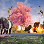 Explosiones bucólicas... así de caótico e inesperado es Goat Simulator 3