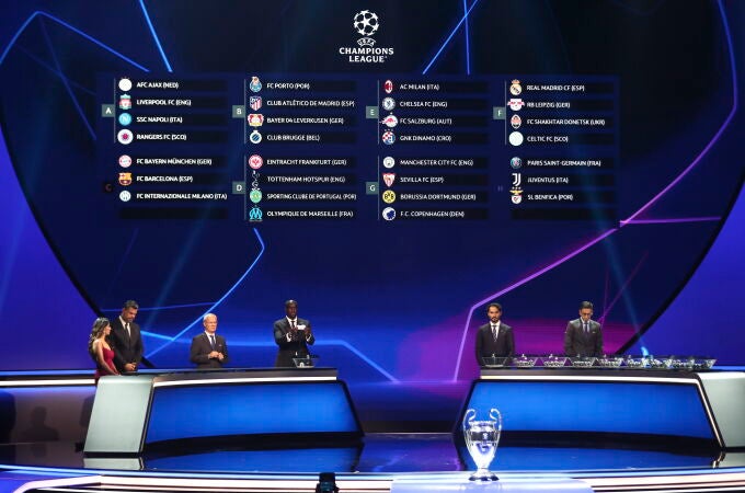 Se sorteó la fase de grupos de la Champions 2022-23