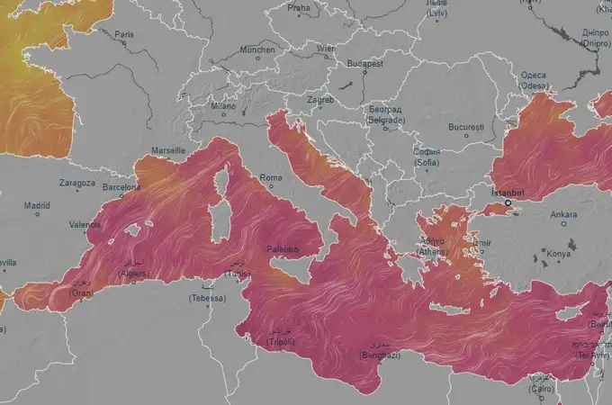El Mar Mediterráneo está cada vez más caliente