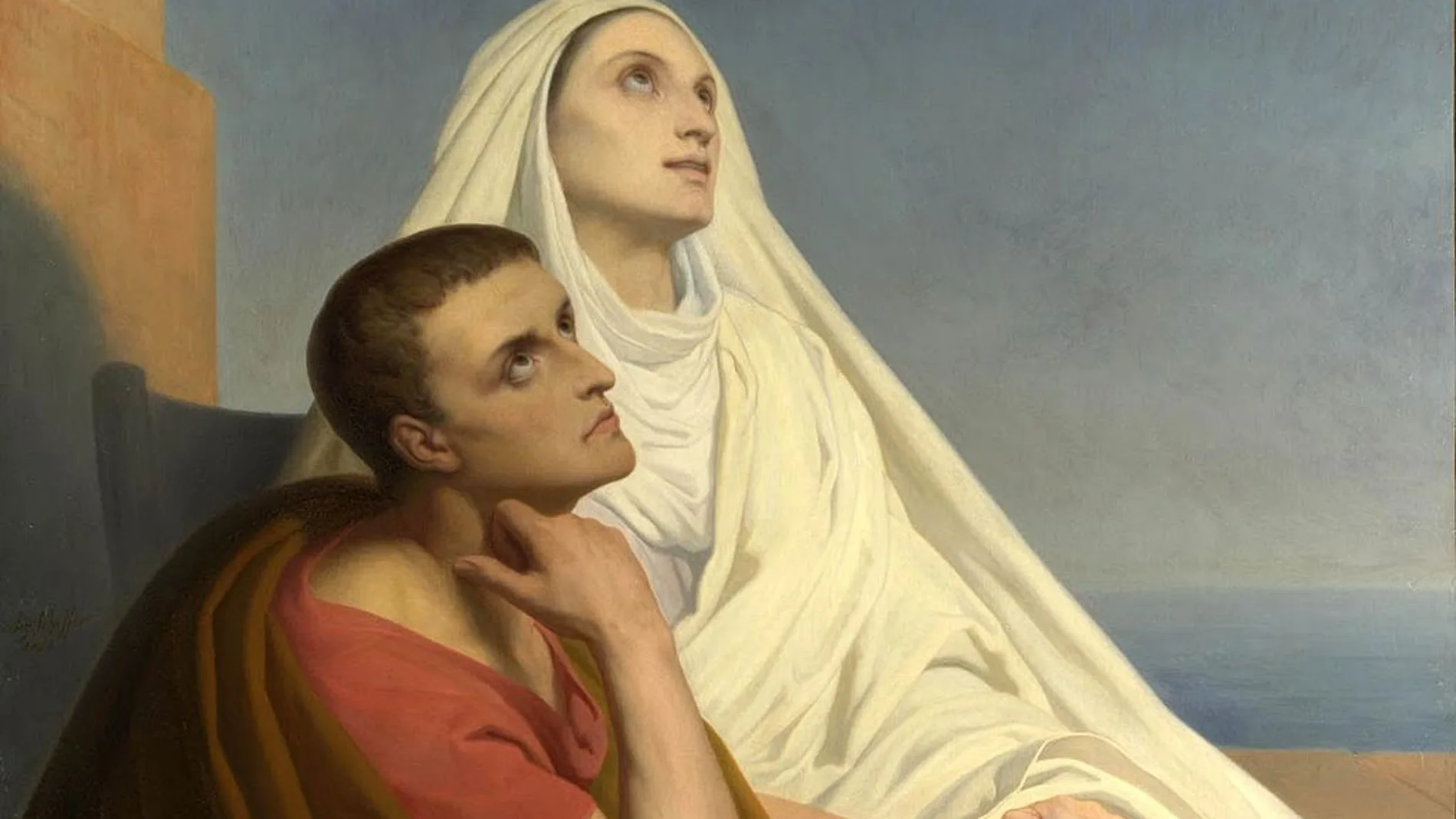 Cuadro de Ary Scheffer (1846) que retrata a San Agustín de Hipona junto a su madre, Santa Mónica | Dominio Público