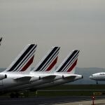 Aviones de Air France en el aeropuerto Charles de Gaulle en París