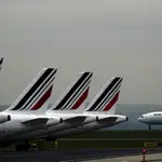 Aviones de Air France en el aeropuerto Charles de Gaulle en París