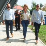 La ministra de Educación y FP y portavoz del PSOE, Pilar Alegría, antes de participar en un acto del PSOE de Torrelavega