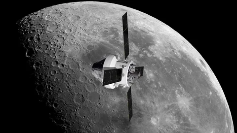 Interpretación artística de la nave espacial Orión