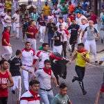 Encierros de las Fiestas de San Sebastián de los Reyes, Madrid, donde tras dos años sin festejos por la pandemia vuelven a celebrarse sus encierros.