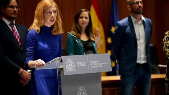 Lilith Verstrynge en su toma de posesión como secretaria de Estado de Agenda 2030