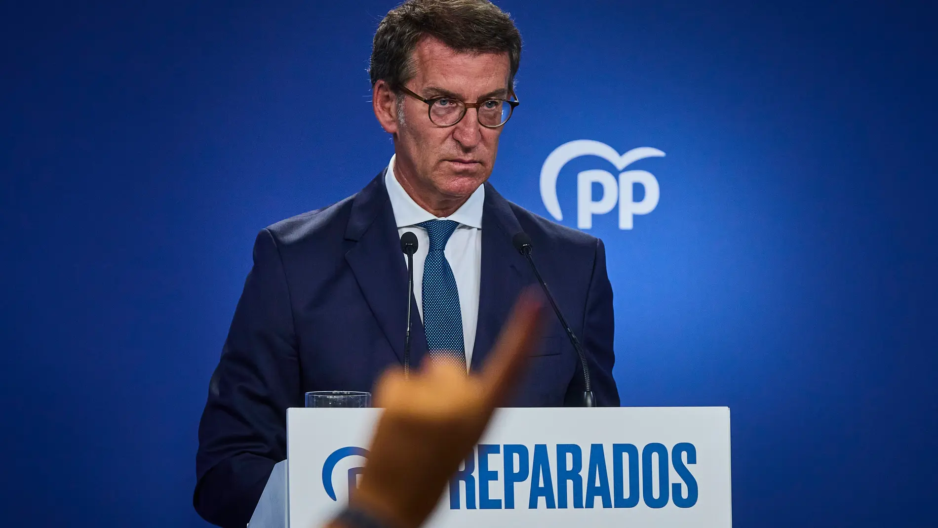 El presidente del PP, Alberto Núñez Feijóo, comparece en rueda de prensa tras la reunión del Comité de Dirección del Partido Popular