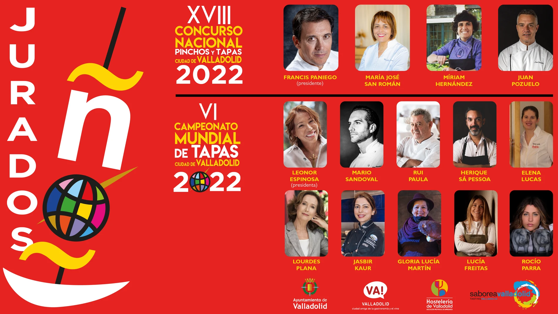 Jurado de los campeonatos de tapas de Valladolid