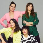 Nata Moreno, Celia Pastor, Esti Gabilondo y Barbara Goenaga autoras del podcast 'Señoras con Visón'.
