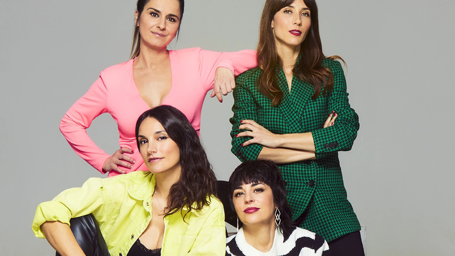 Nata Moreno, Celia Pastor, Esti Gabilondo y Barbara Goenaga autoras del podcast 'Señoras con Visón'.